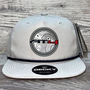 GMC AT4 Topo 3D Classic Rope Hat- Grey/ Charcoal